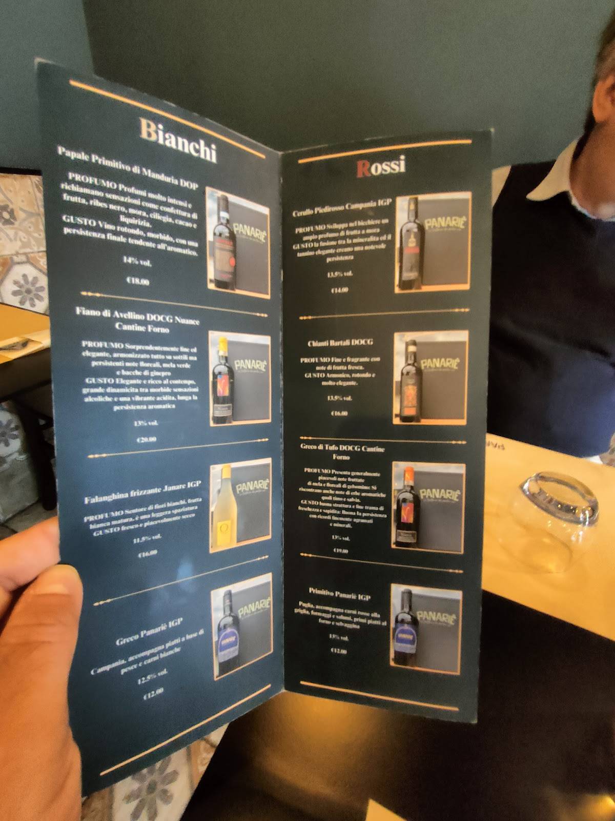 Menu di PanariÃ¨ 