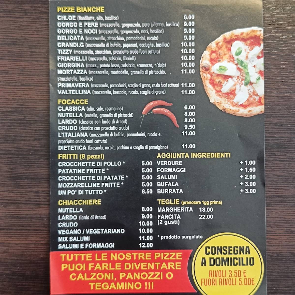 Menu de PIZZA ROXY