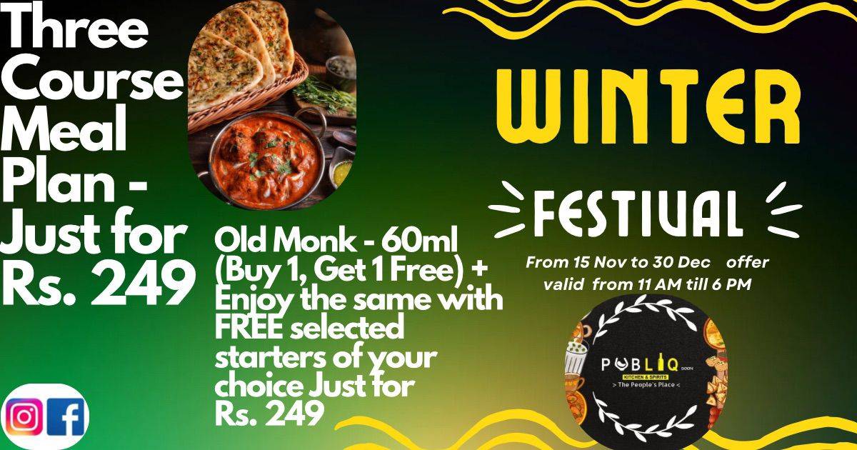 PUBLIQ_DOON (देहरादून) The People's Place menu