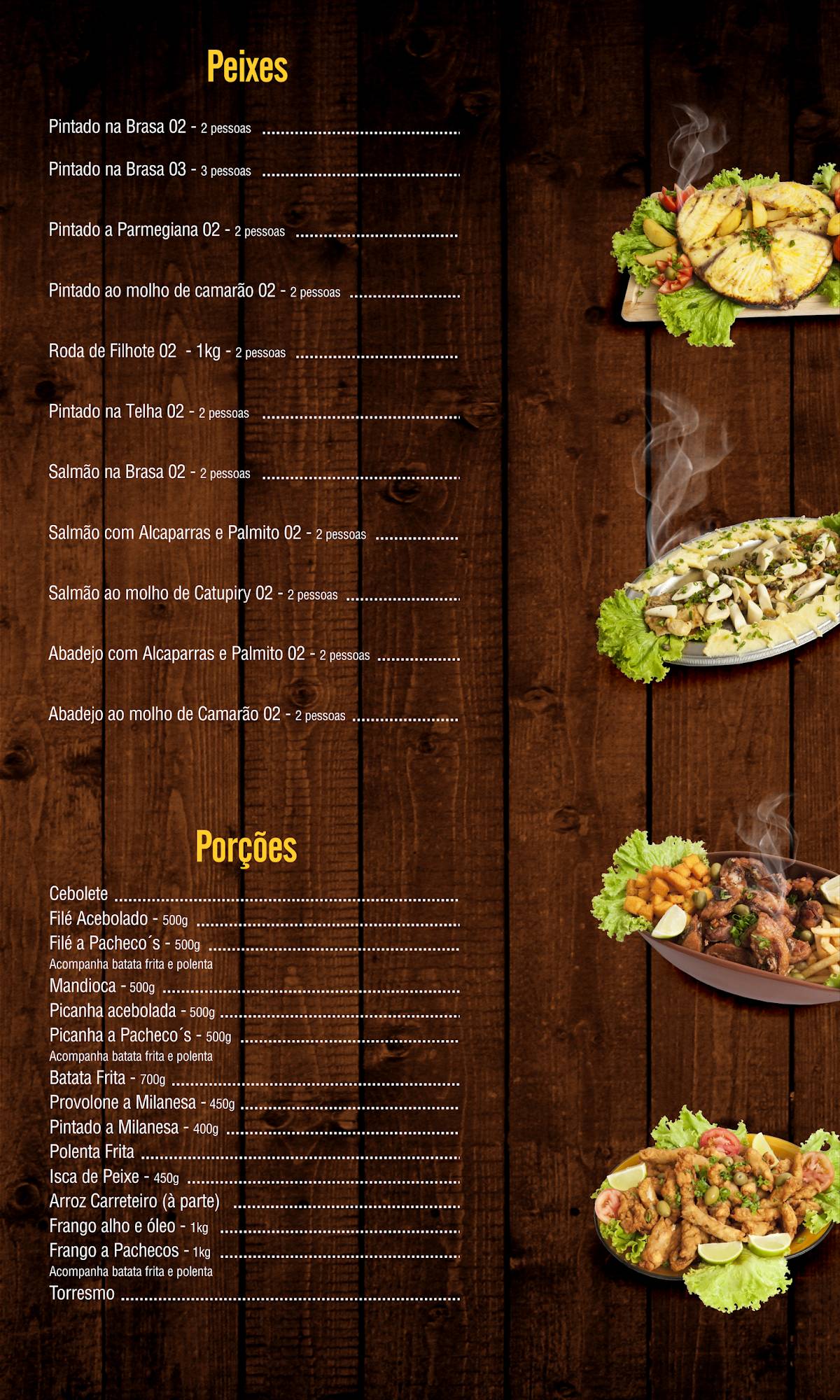 Pachecos BBQ cardápio