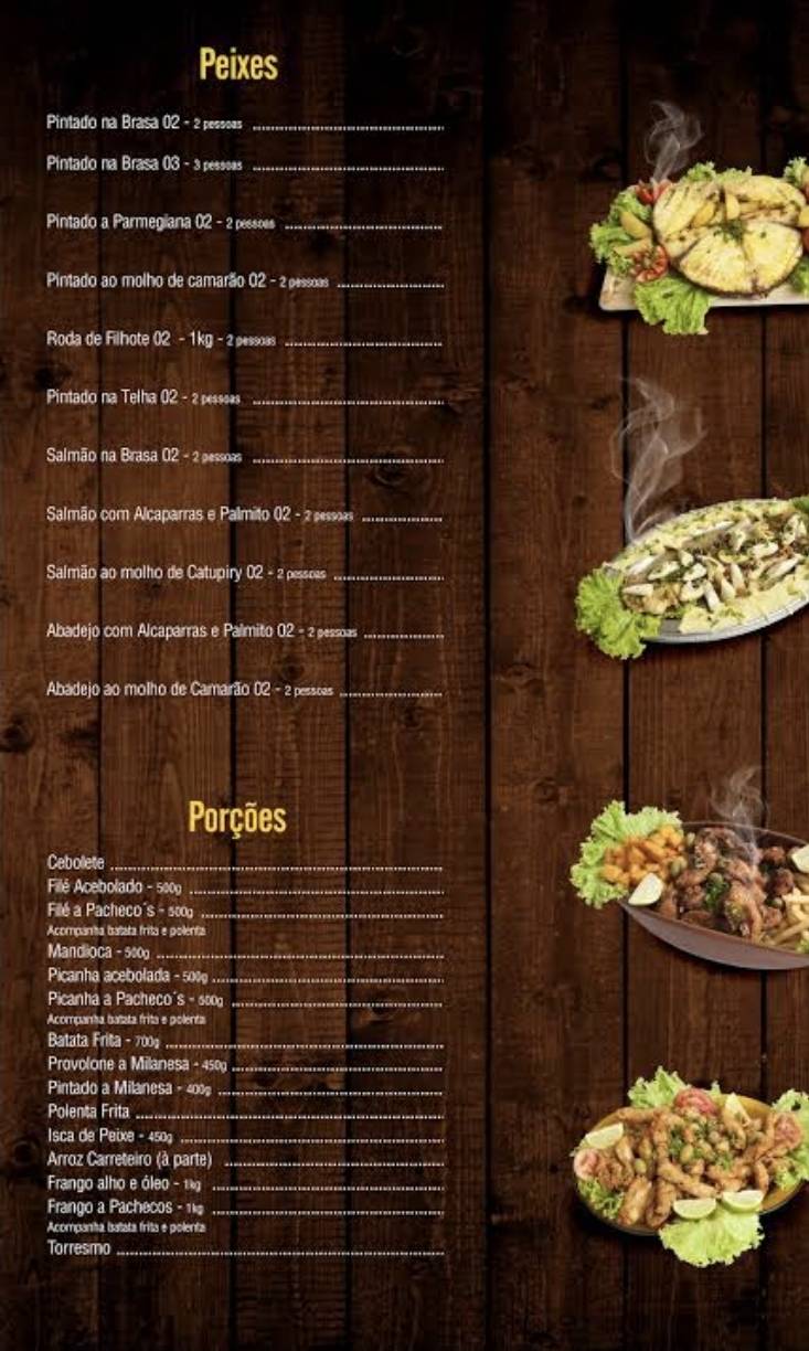 Pachecos BBQ cardápio