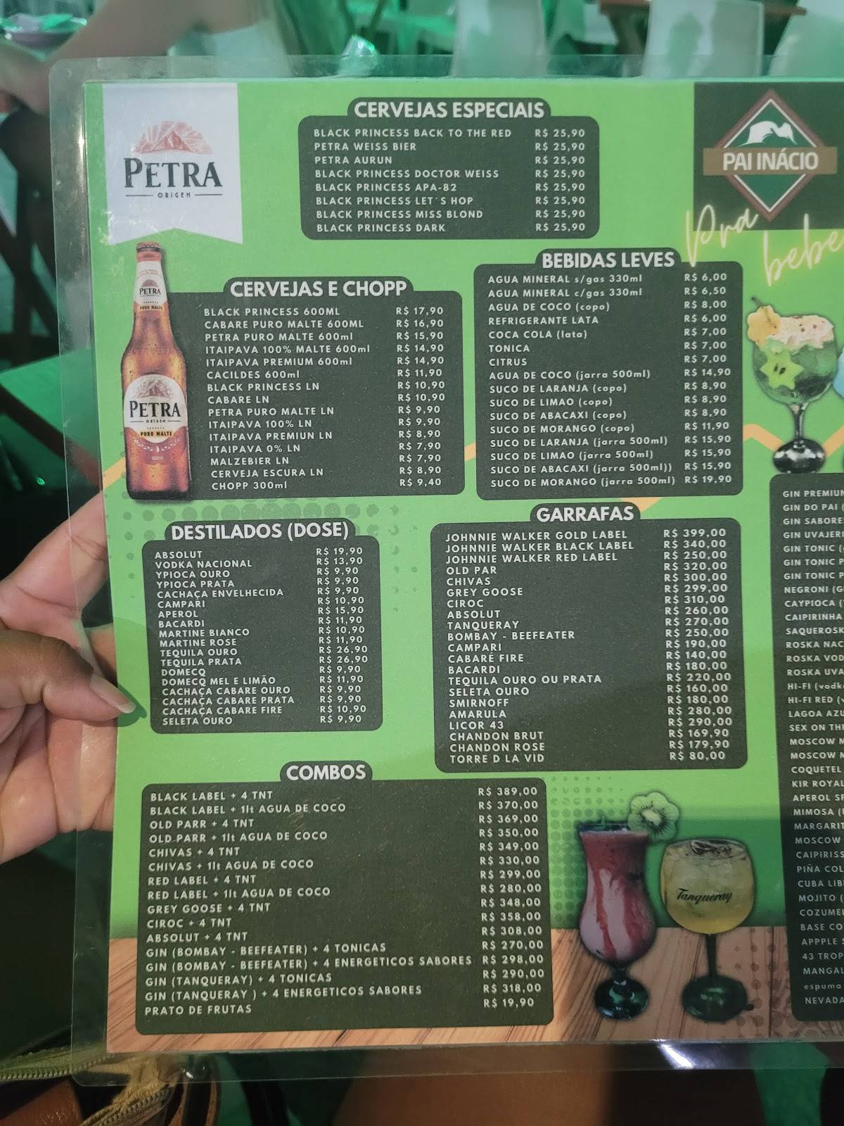 Pai Inácio Cozinha Gourmet cardápio