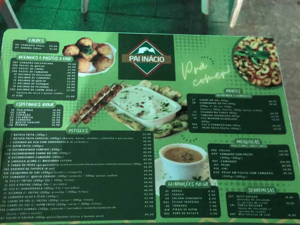Pai Inácio Cozinha Gourmet cardápio