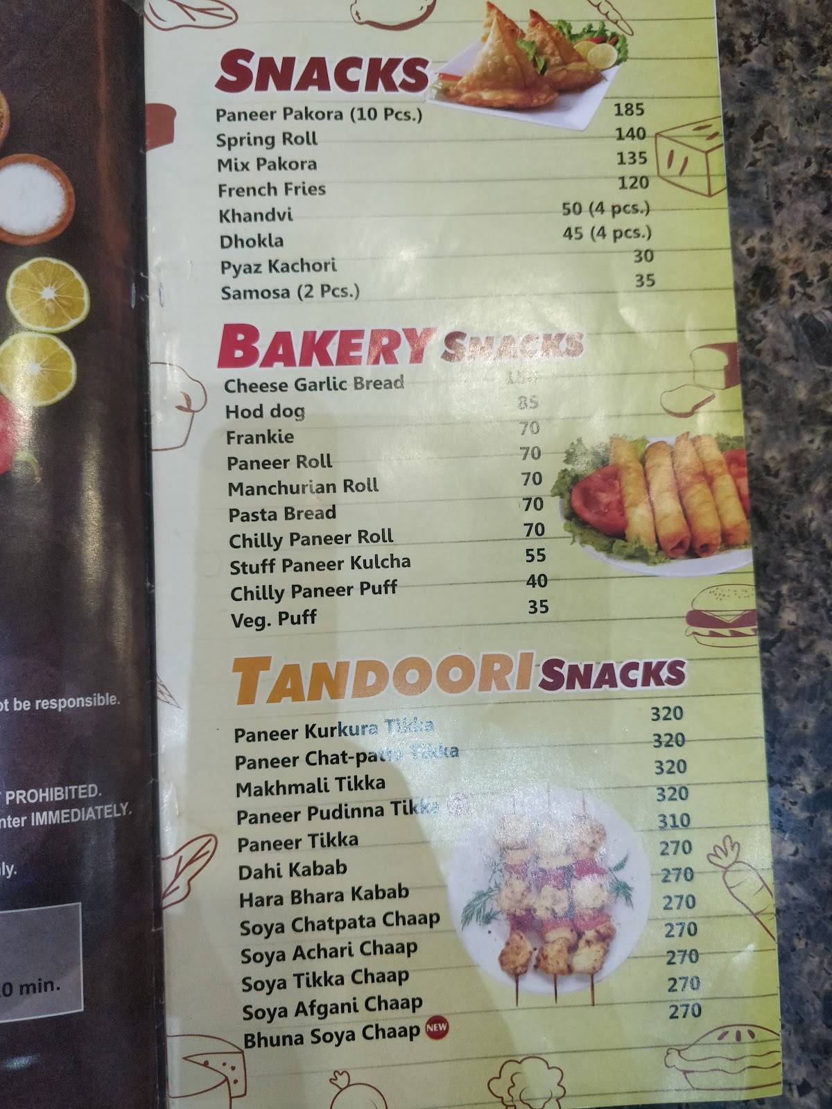 Param Food Complex (Pure Veg) menu