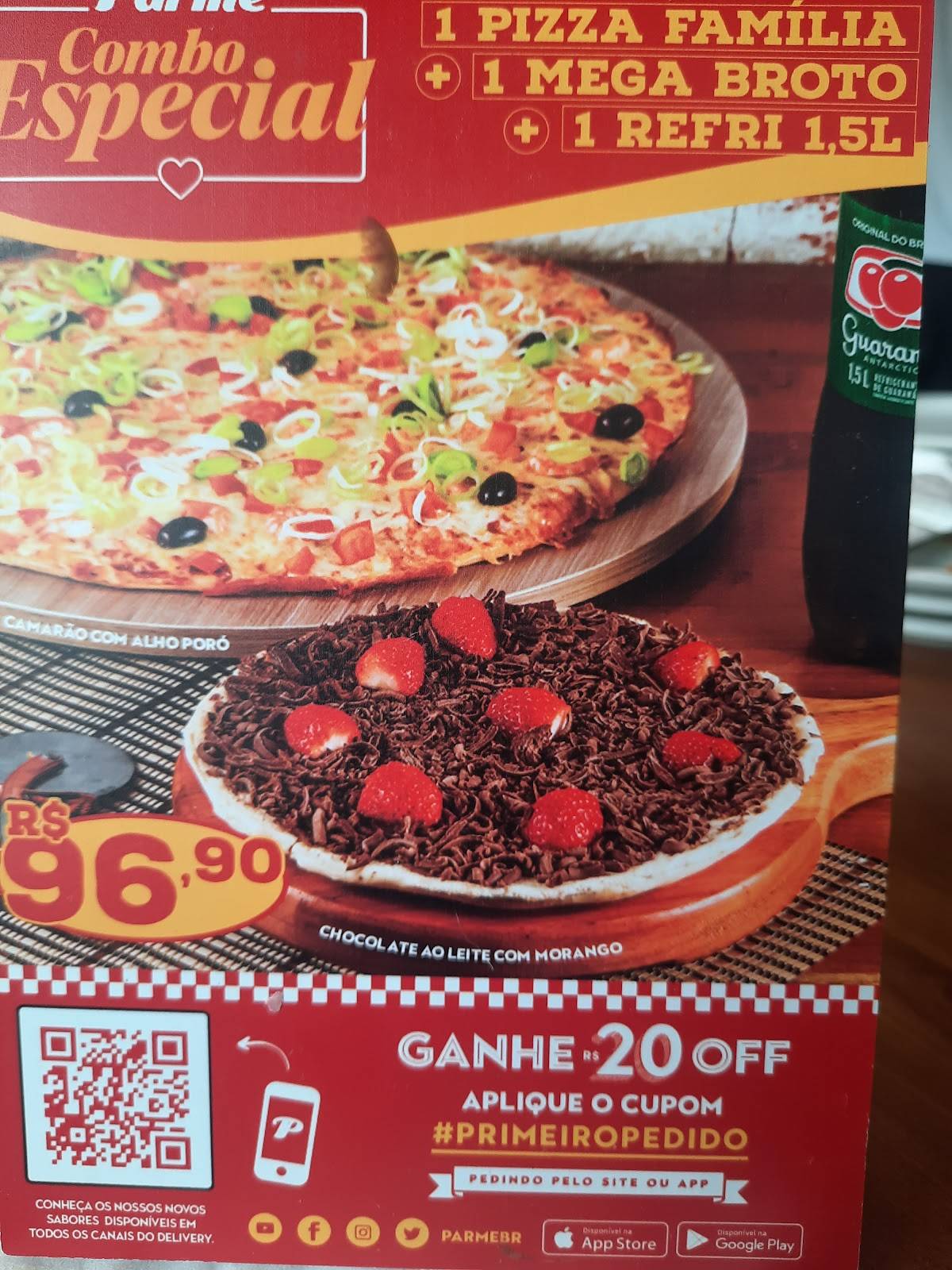 Pizzaria Parmê Barra cardápio