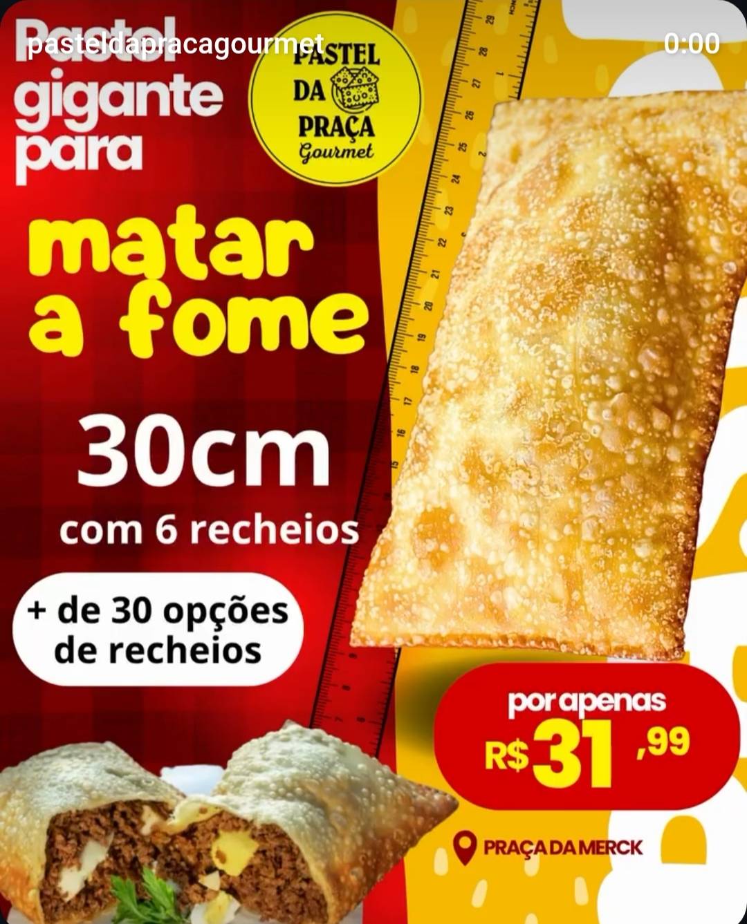 Pastel da Praça Gourmet cardápio
