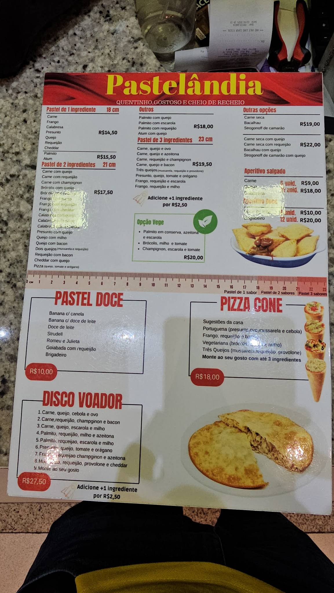 Pastelândia cardápio