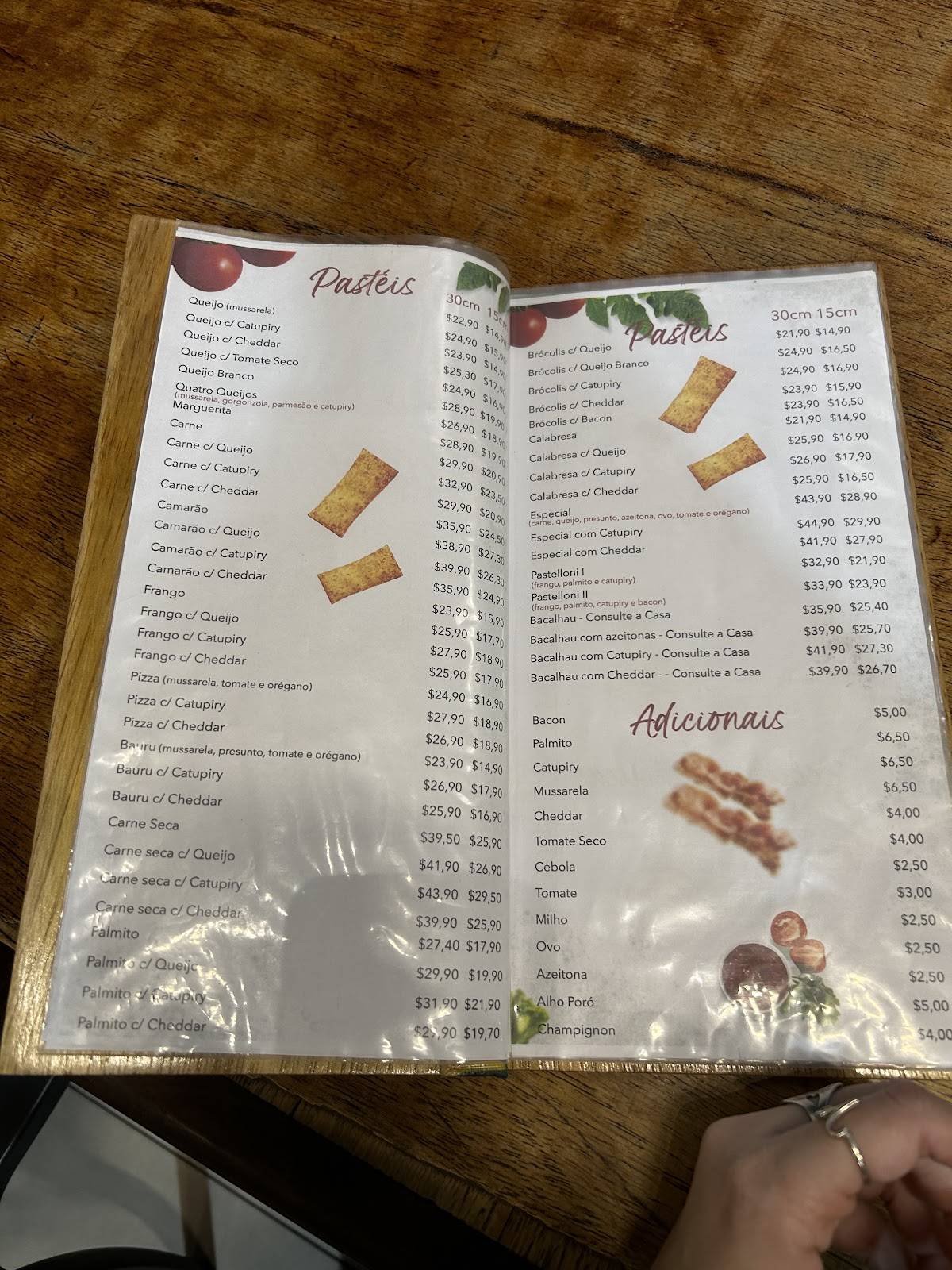 Pastelonni paraty cardápio