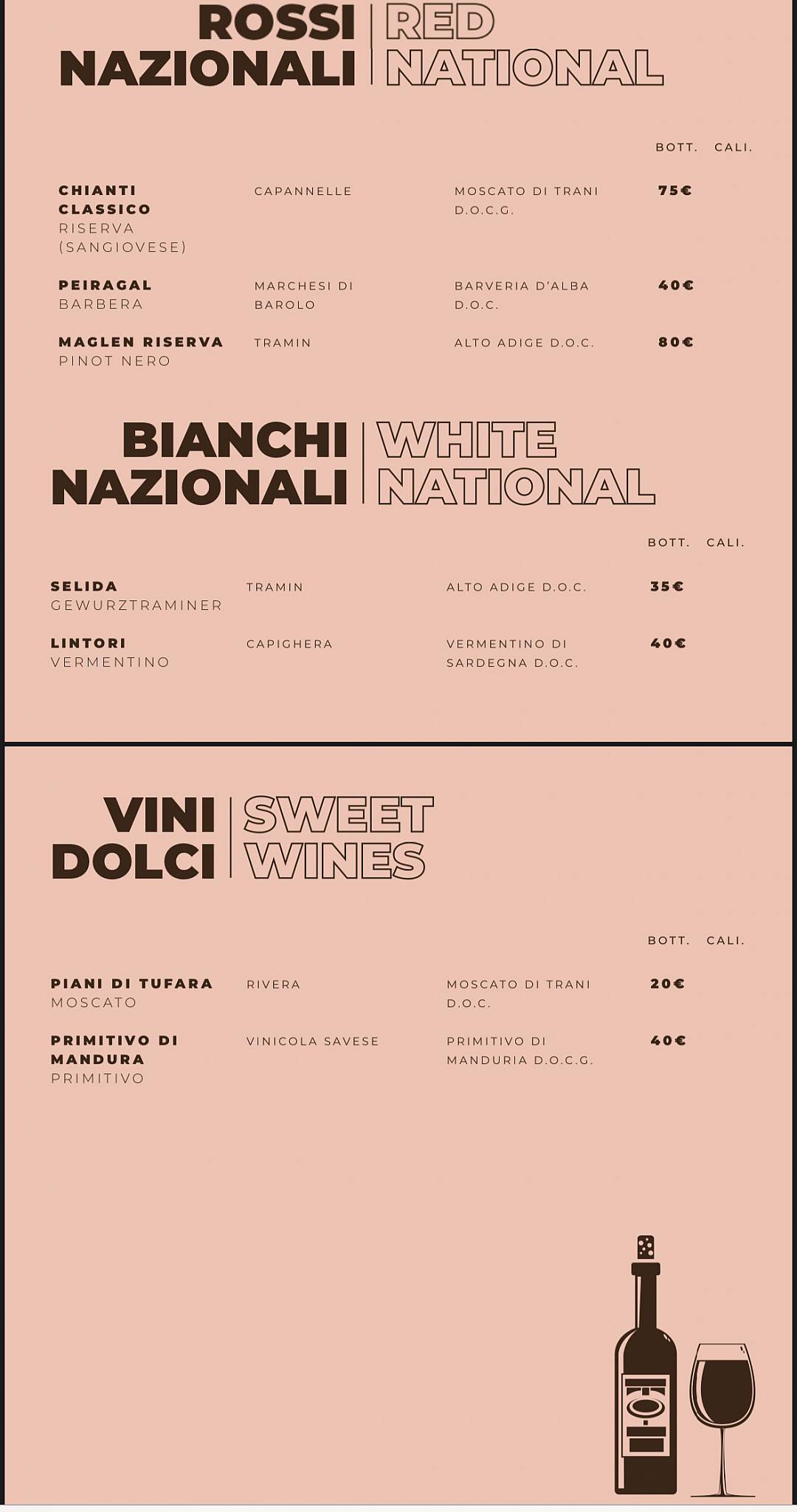 Menu di Pausa Cafè 