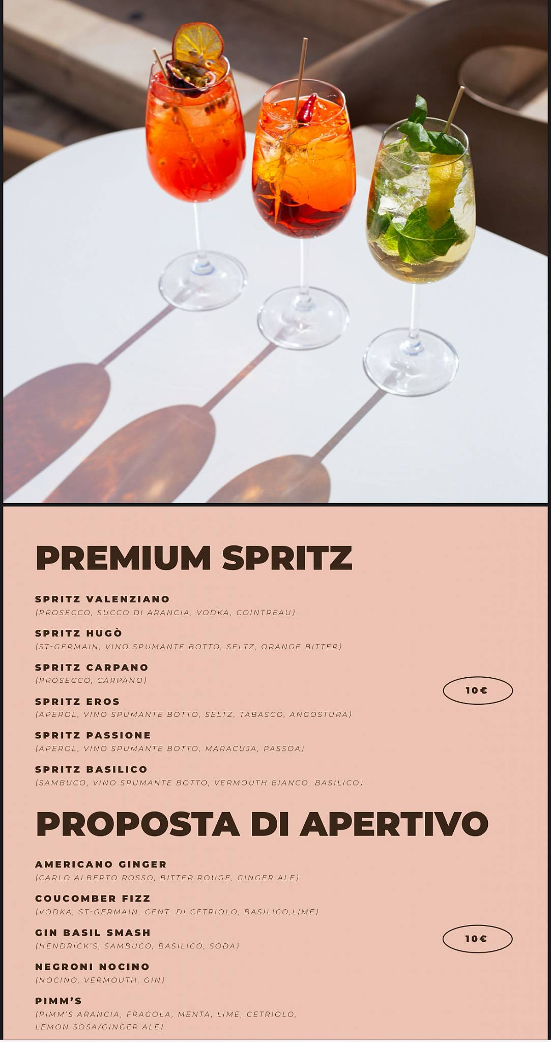Menu di Pausa Cafè 
