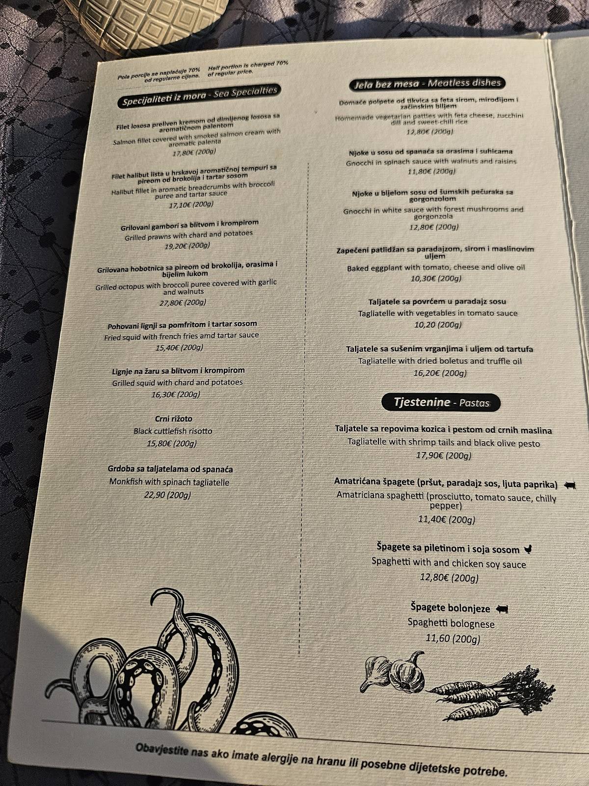 Menu de Restoran Armonia