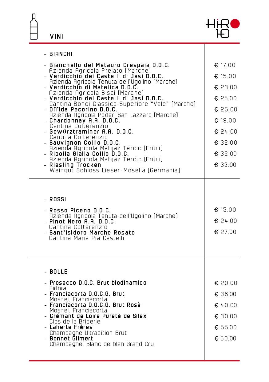 Menu di Hiro 10 