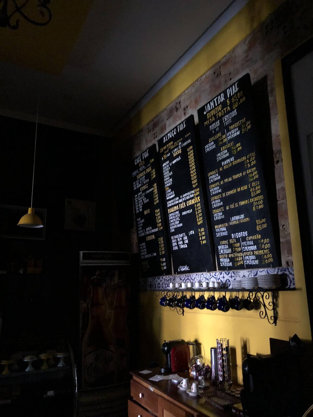 Piaf Café e Restaurante cardápio