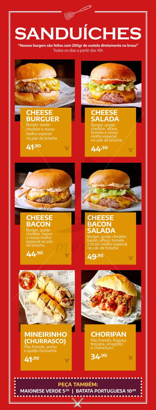 Picanharia dos Amigos - Campo Belo cardápio