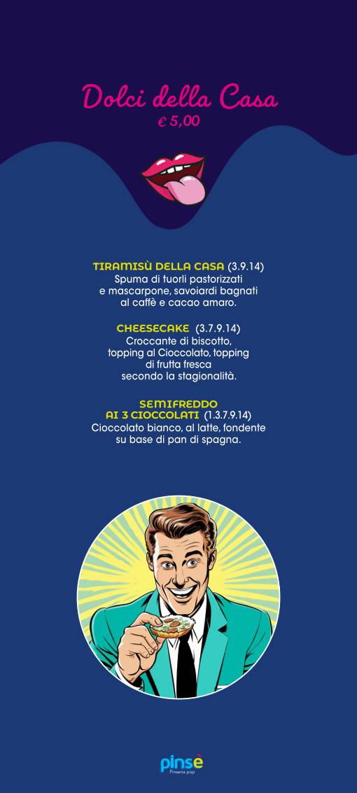 Menu di Pinsè Pomezia 