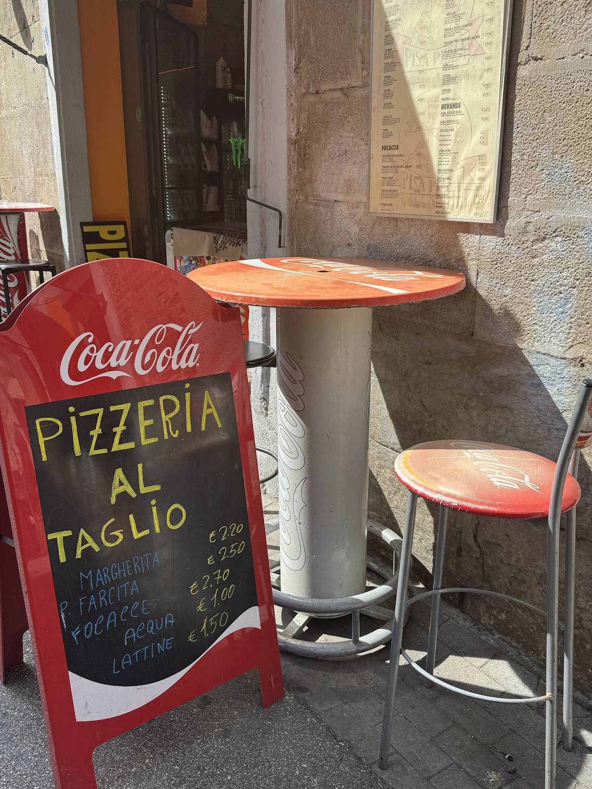 Menu di Pisa Pizza 
