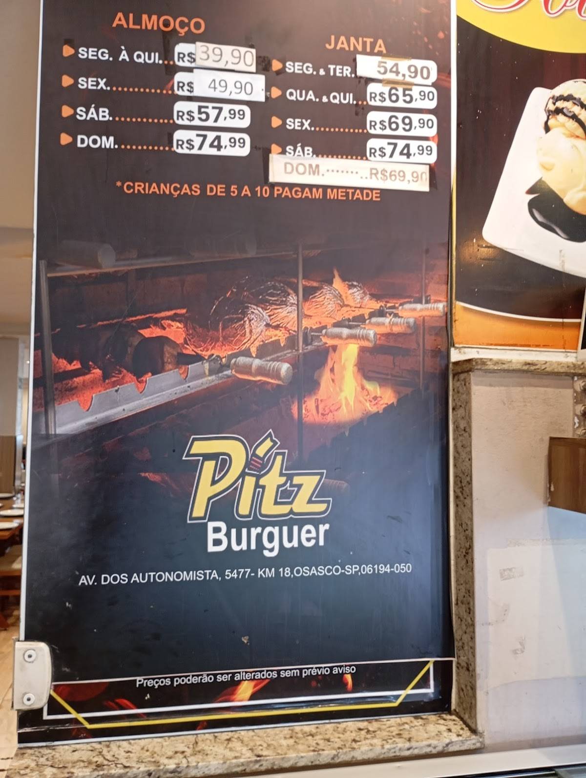 Pítz Burguer Restaurante cardápio