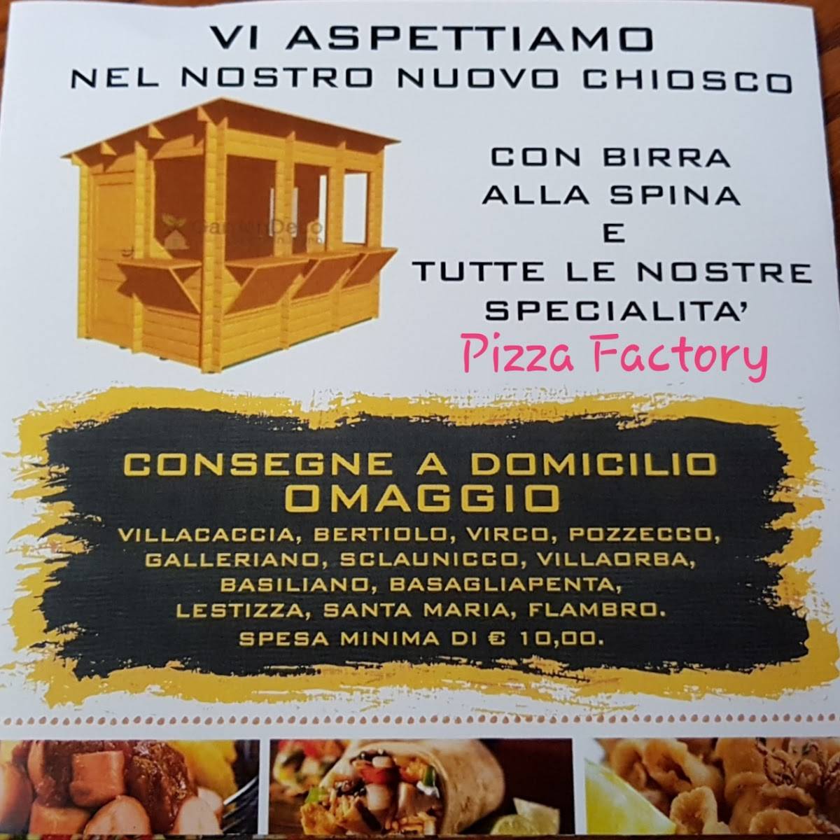Menu di Pizza Factory 
