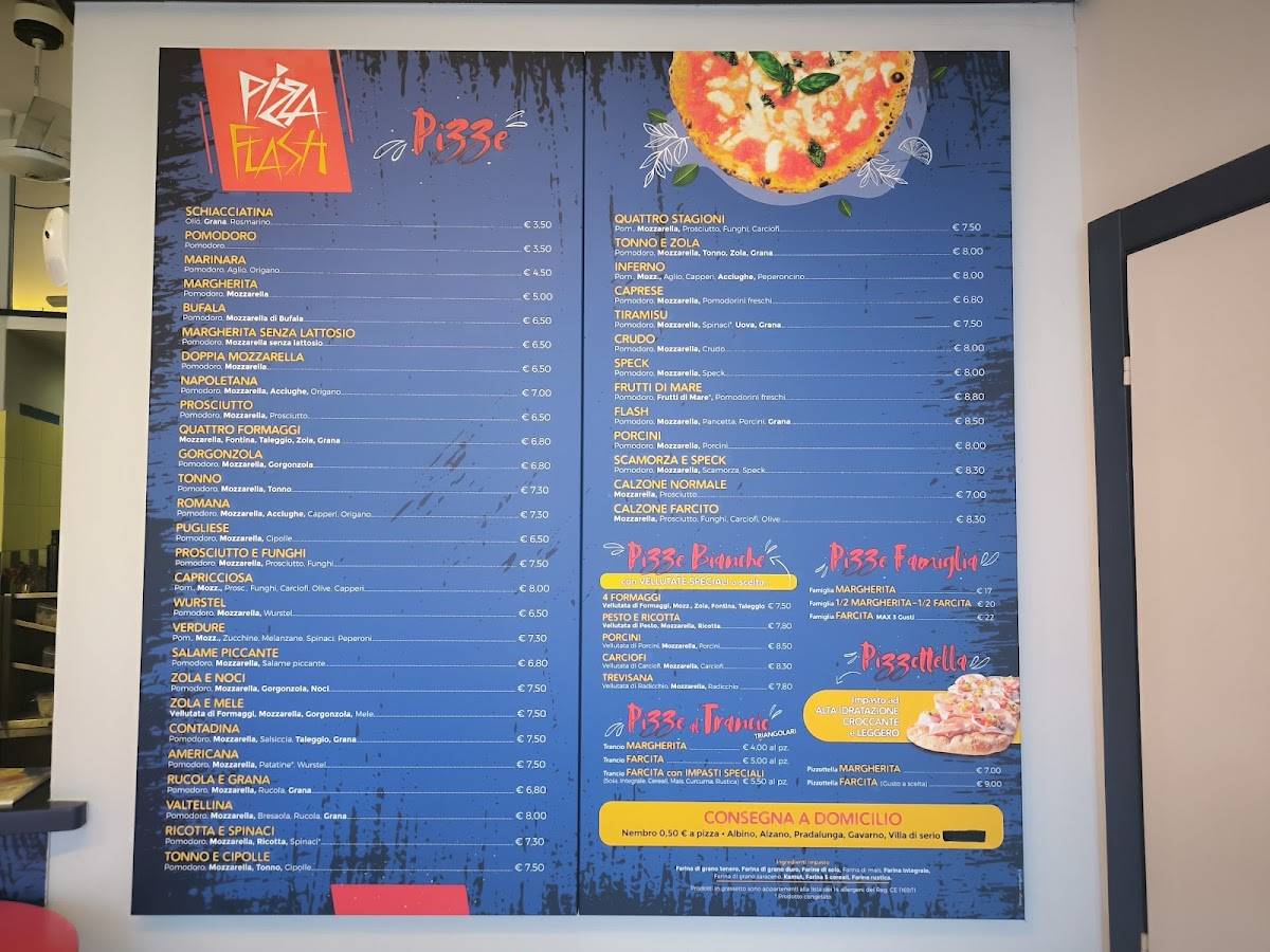 Menu di Pizza Flash 