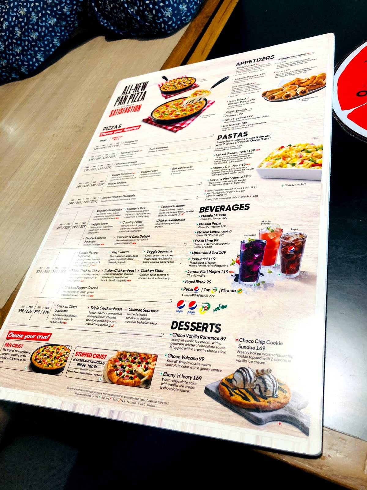 Pizza Hut Model Town, Jalandhar menu