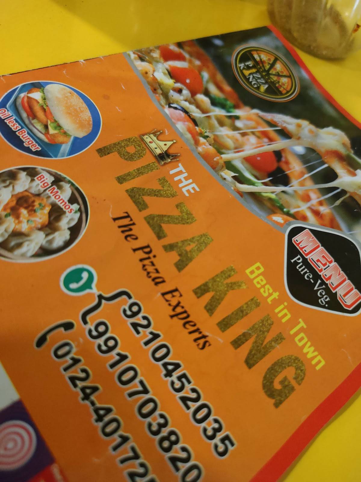 Pizza King menu