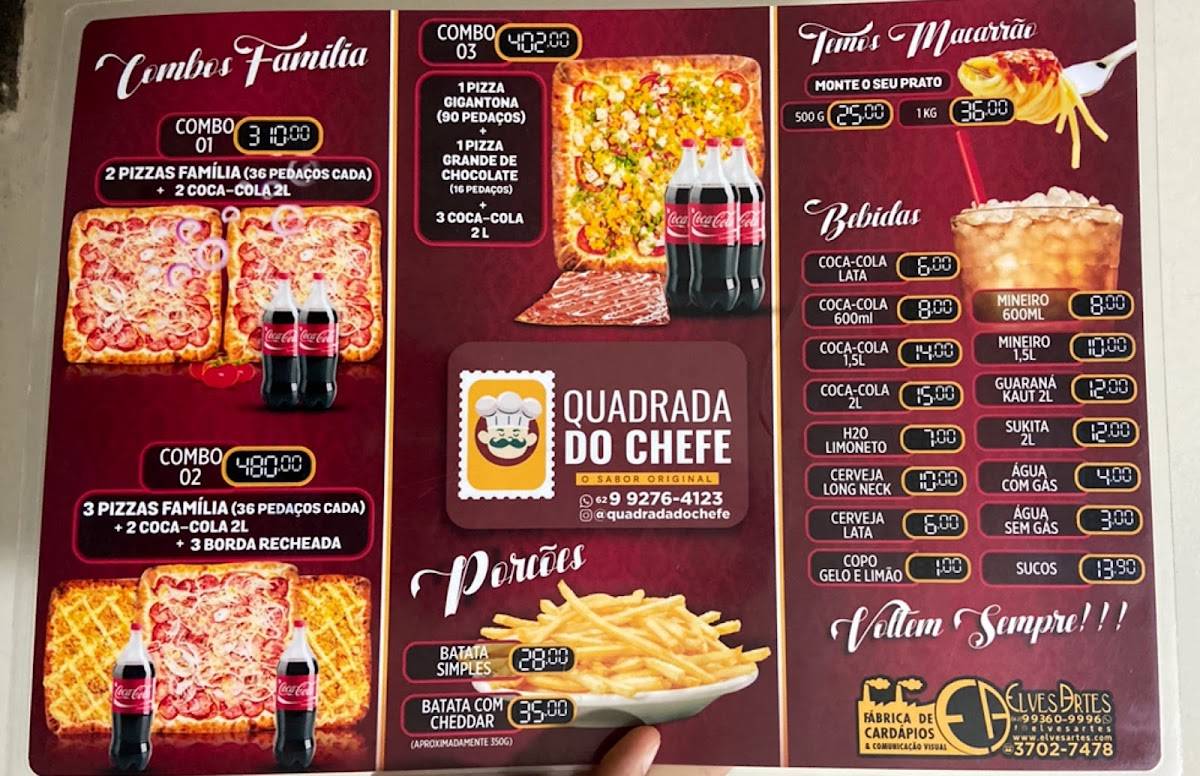 Pizza Quadrada Di Casa cardápio