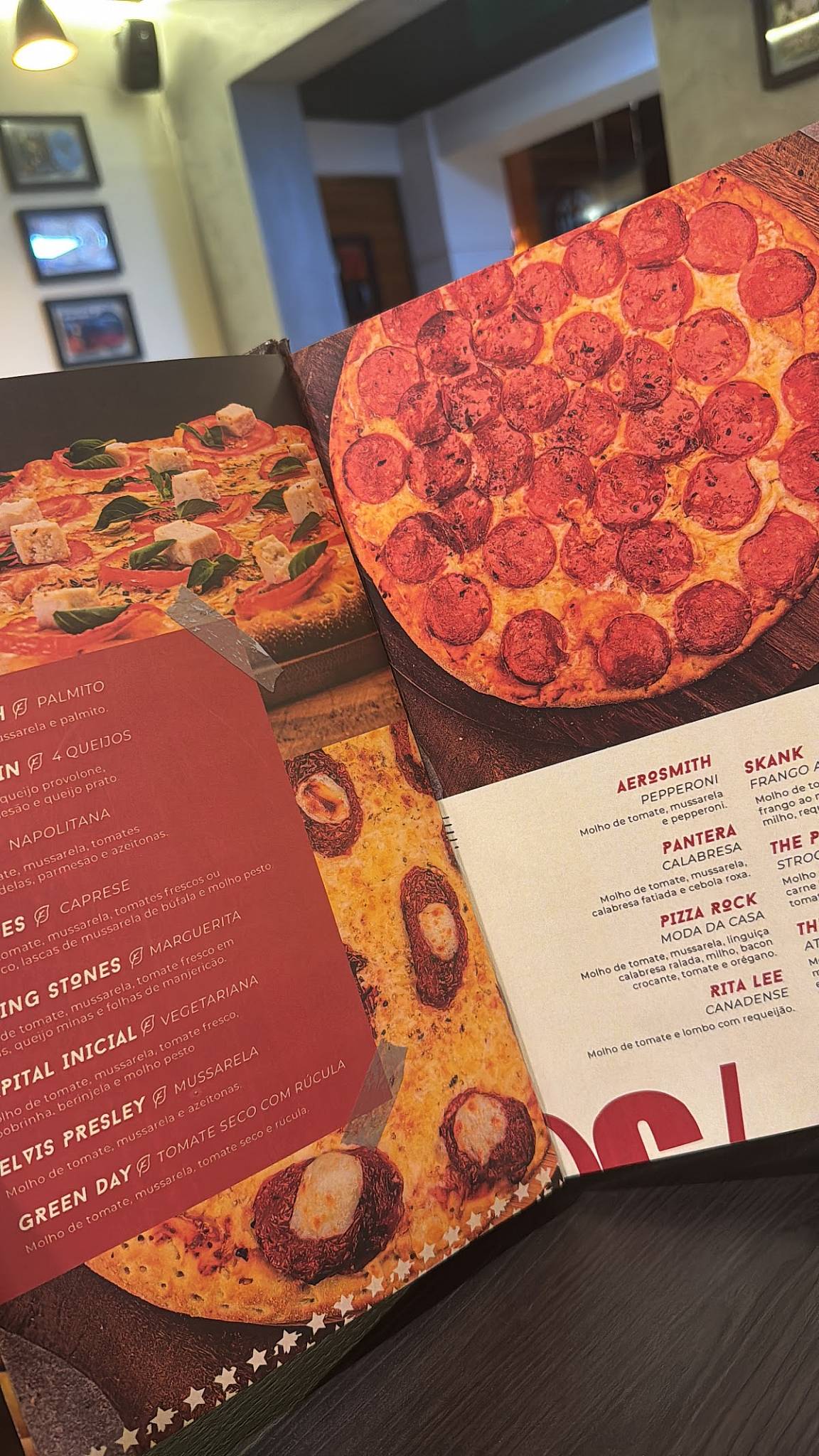Pizza Rock Delivery cardápio