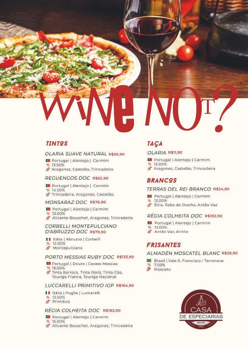 Pizza Rock Delivery cardápio