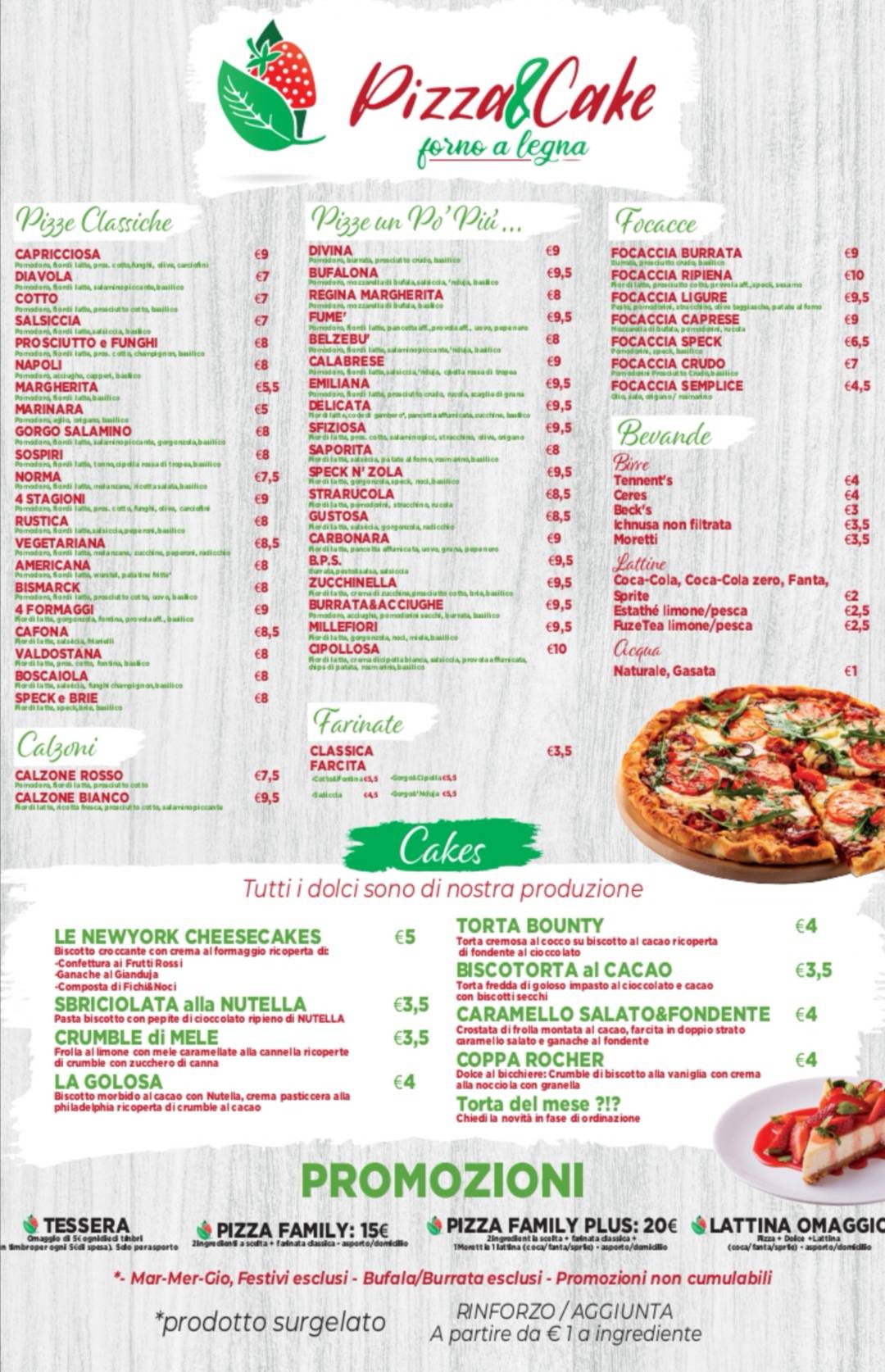 Menu di Pizza&Cake 