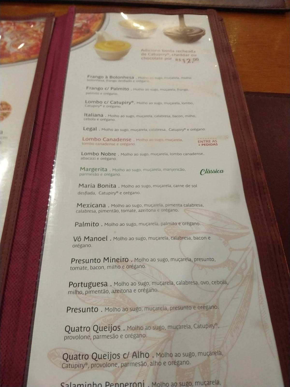 Pizza & Cia à lenha cardápio