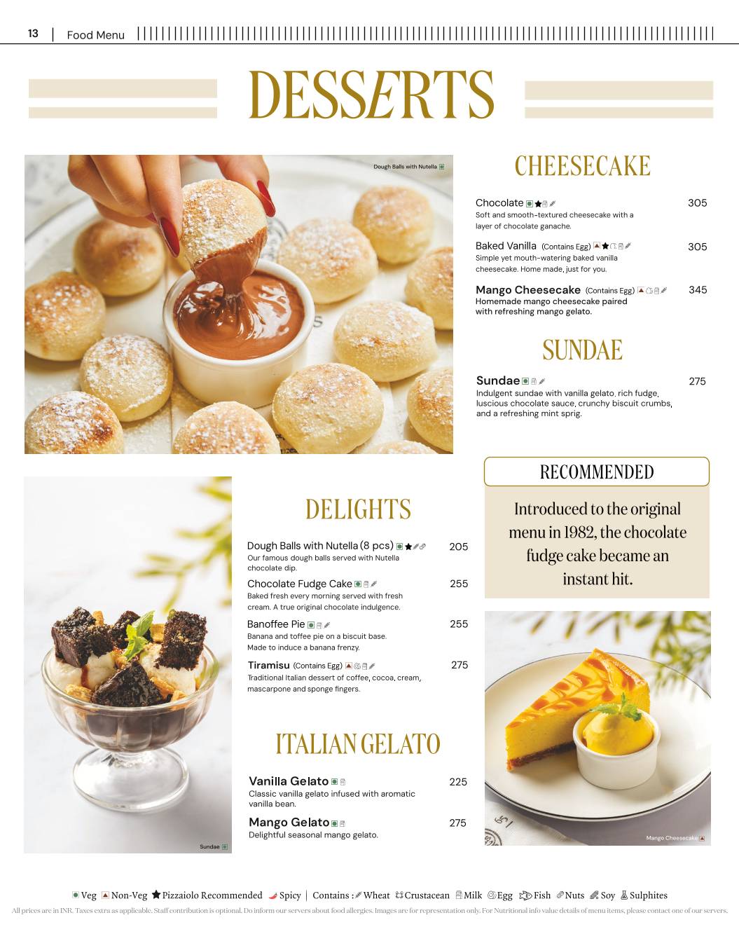 PizzaExpress menu