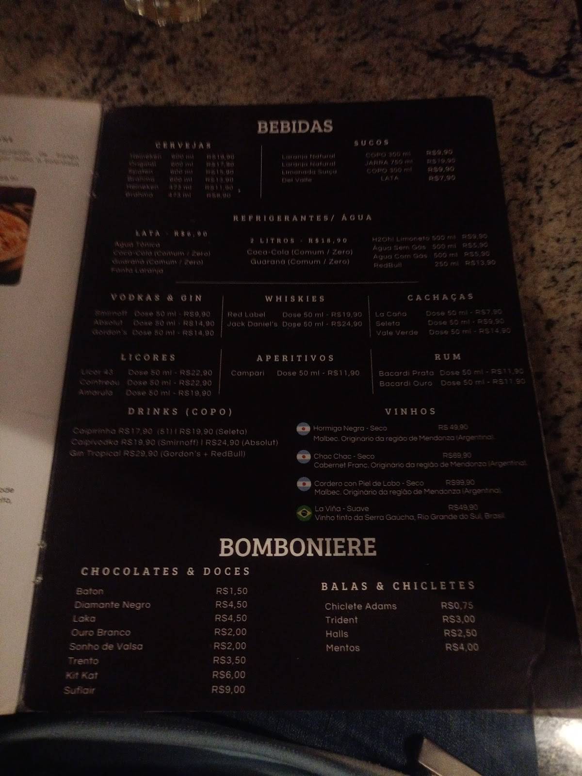 Pizzaria Bianca - Desde 1977 cardápio