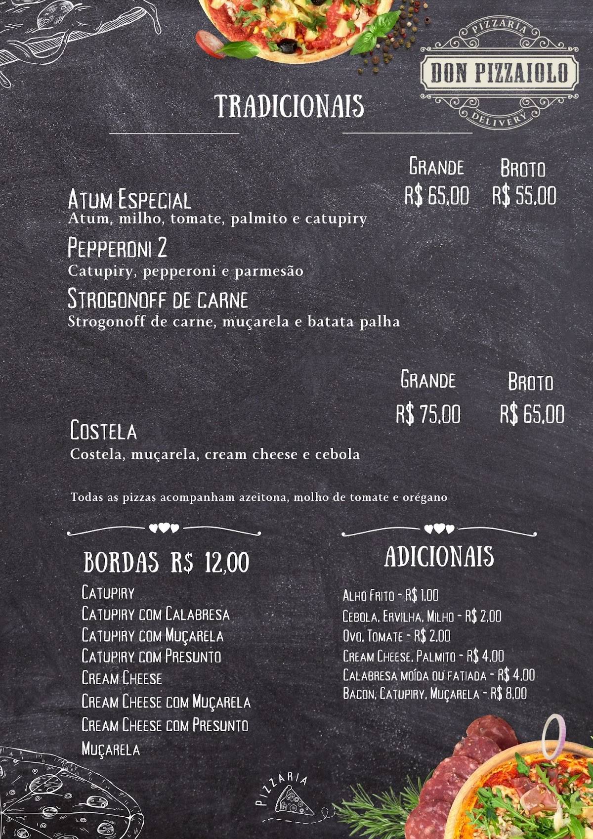 Pizzaria Don Pizzaiolo cardápio