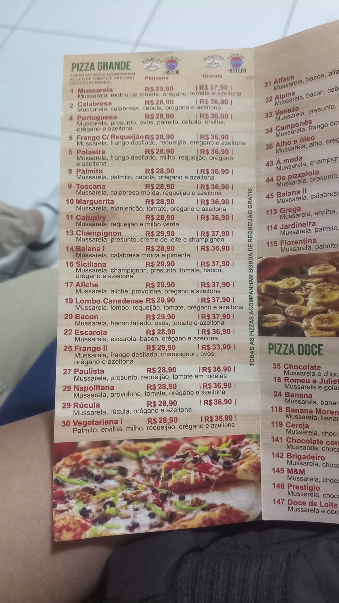 Pizzaria Express Delivery cardápio