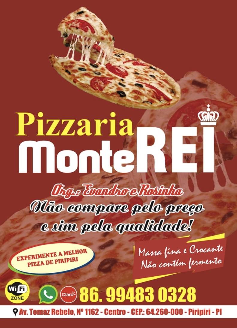 Pizzaria Monte Rei cardápio