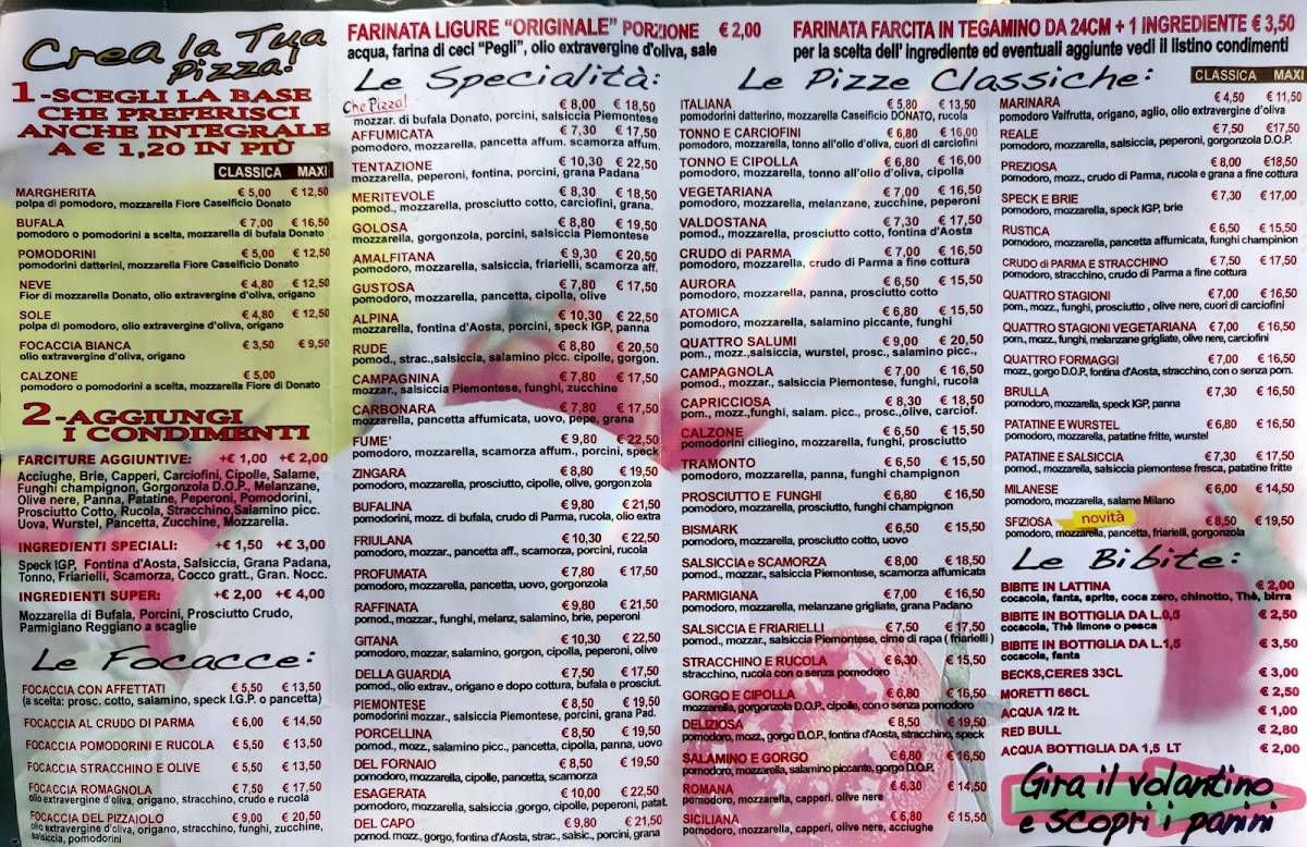 Menu di Che Pizza Torino 