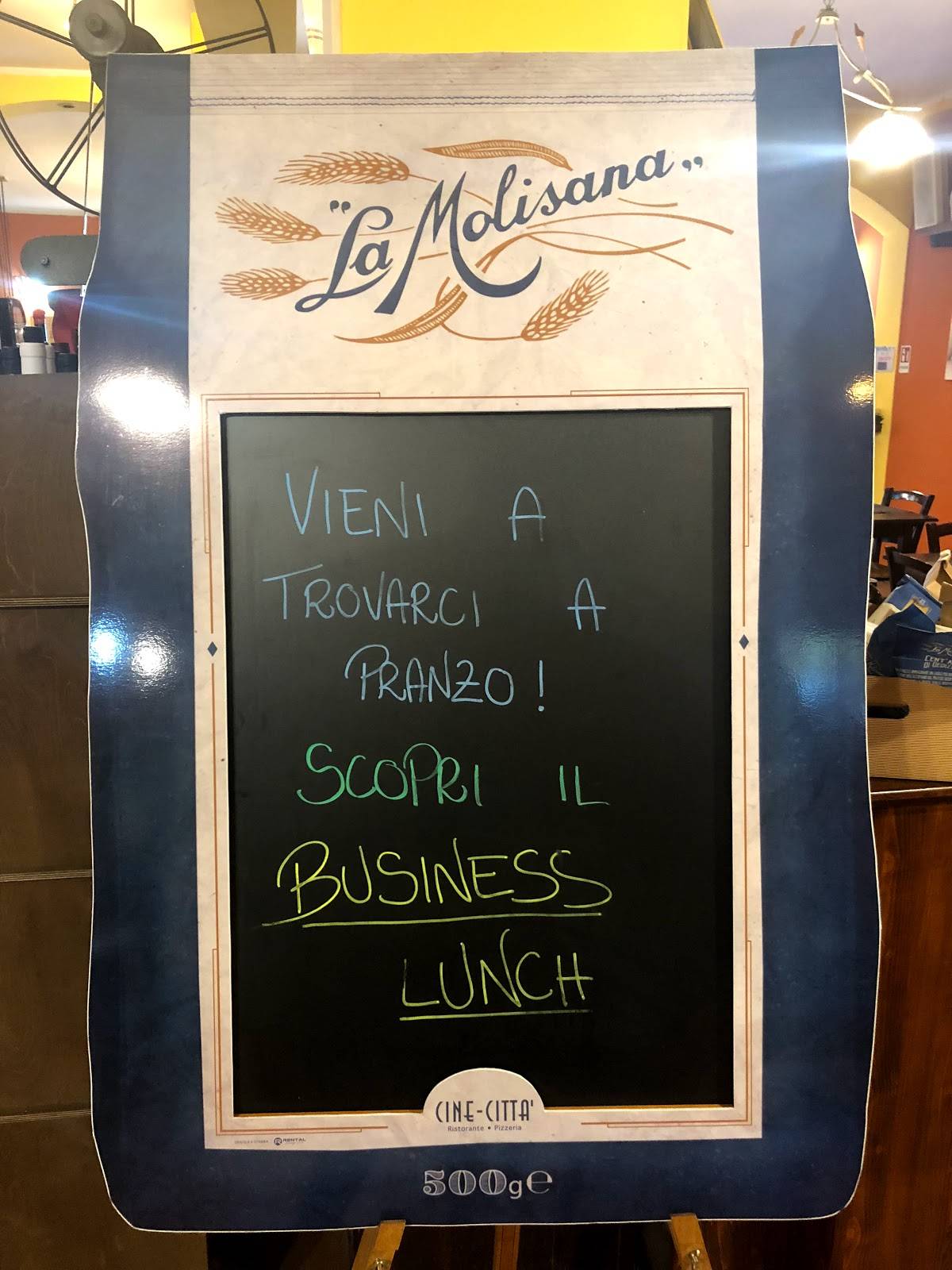 Menu di Cine Città 