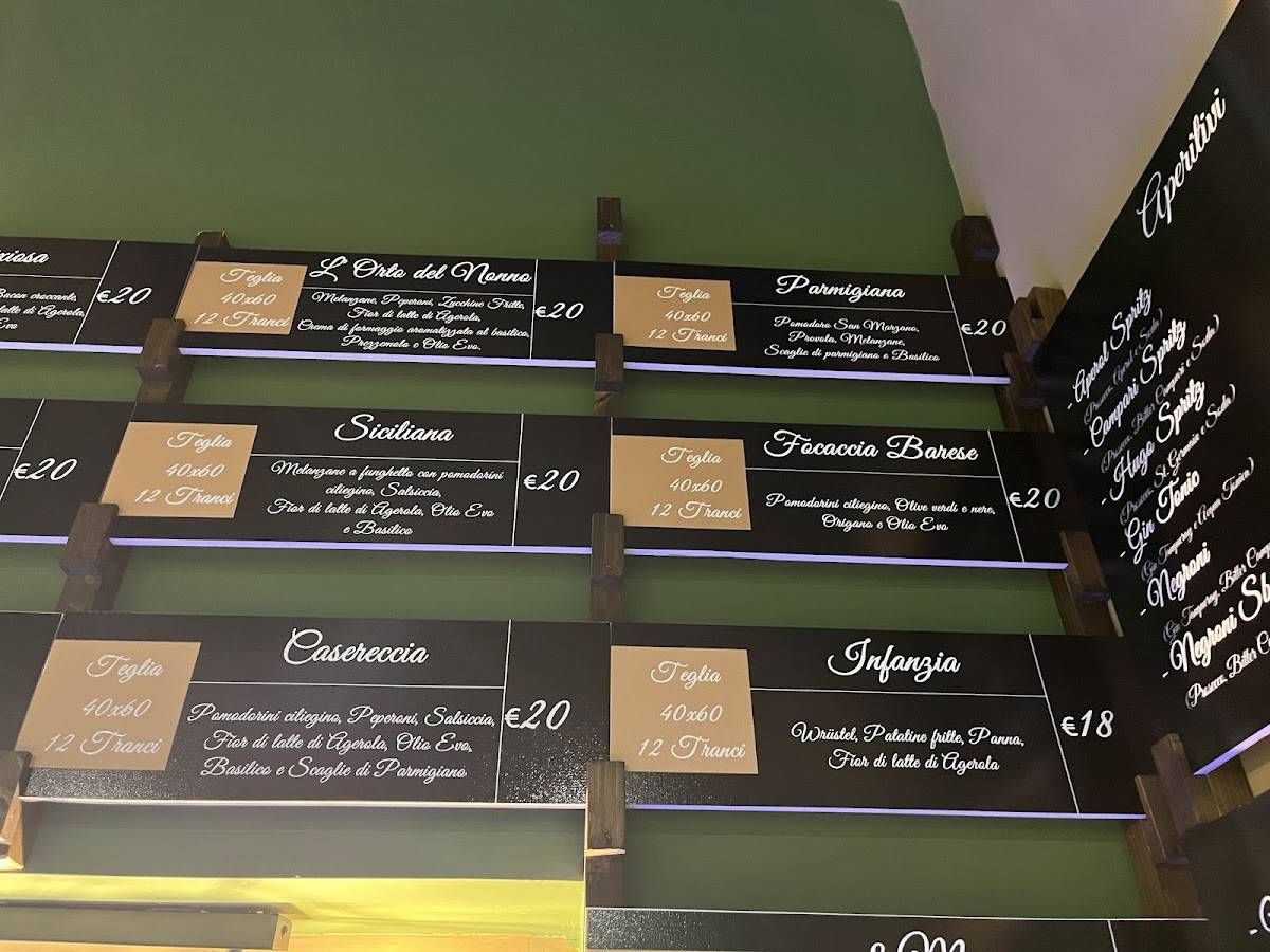 Menu di Fariná 