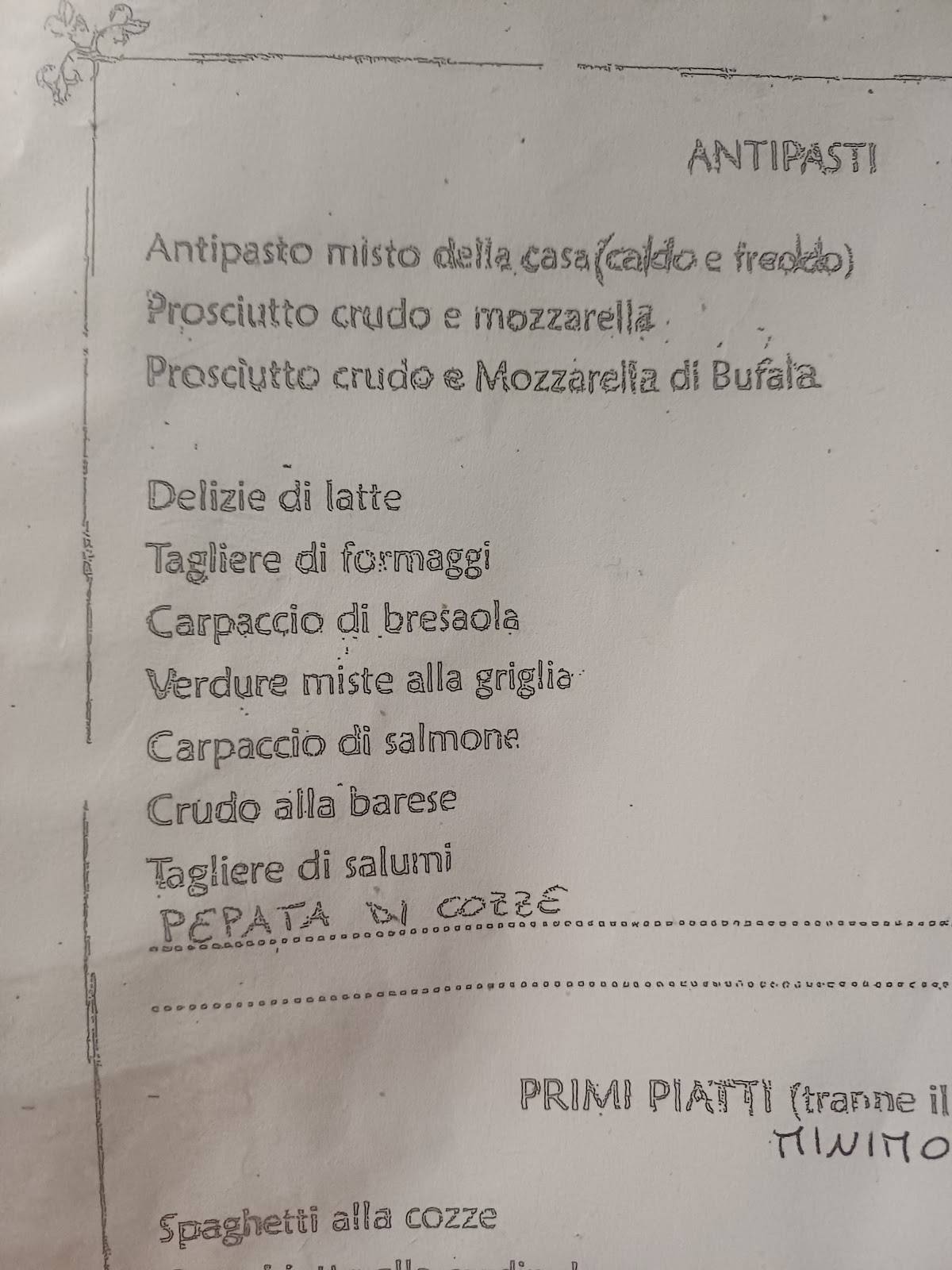 Menu di Pizzeria Il Bugigattolo 