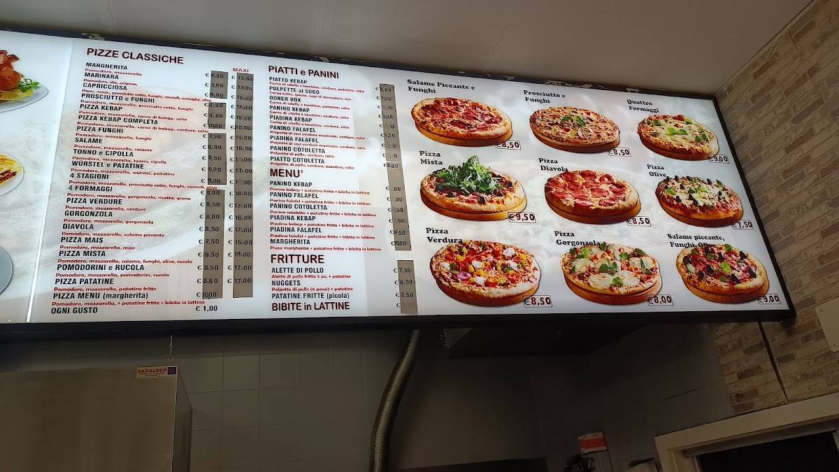 Menu di Pizzeria Kebab Mezopotamia 