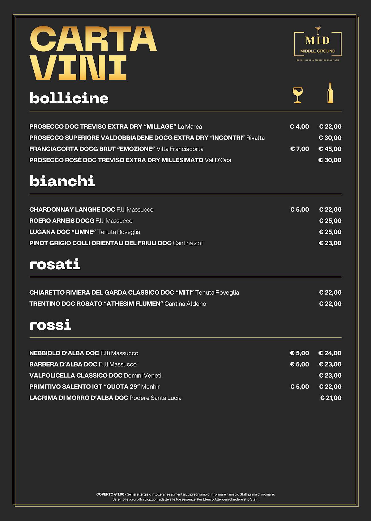 Menu di MID - MIDDLE GROUND 