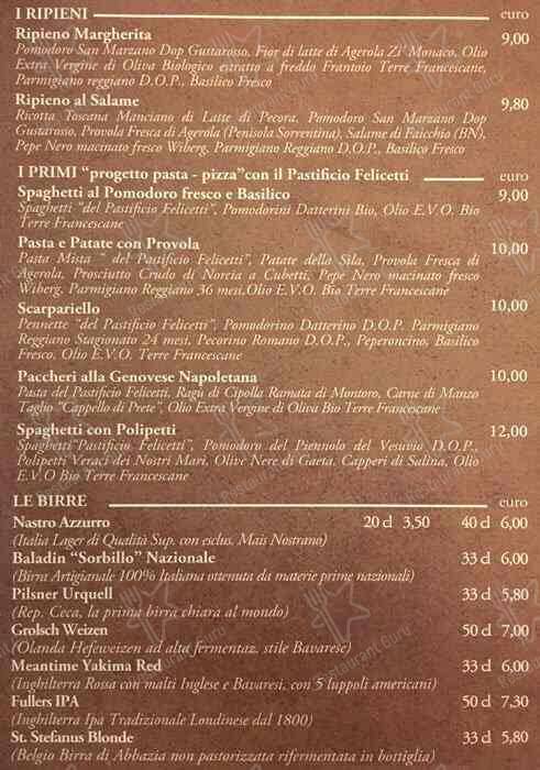 Menu di Olio a Crudo 