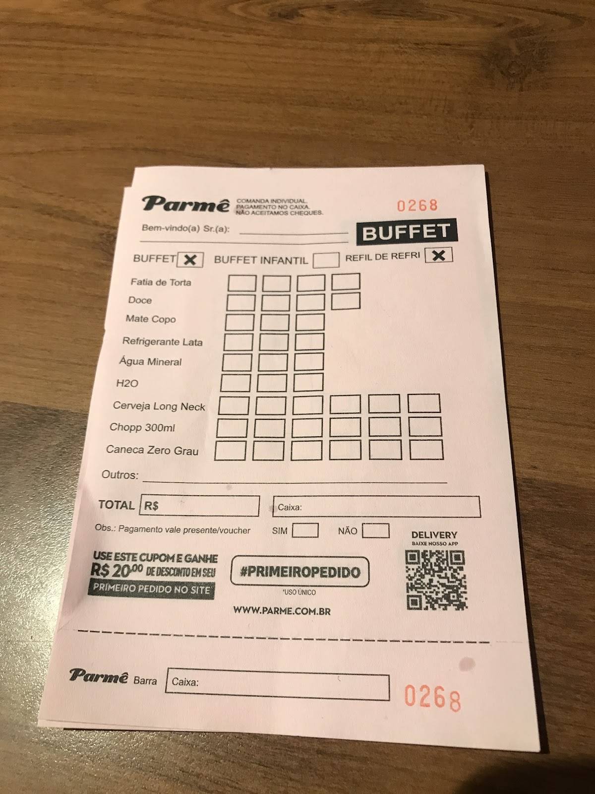 Pizzaria Parmê Barra cardápio