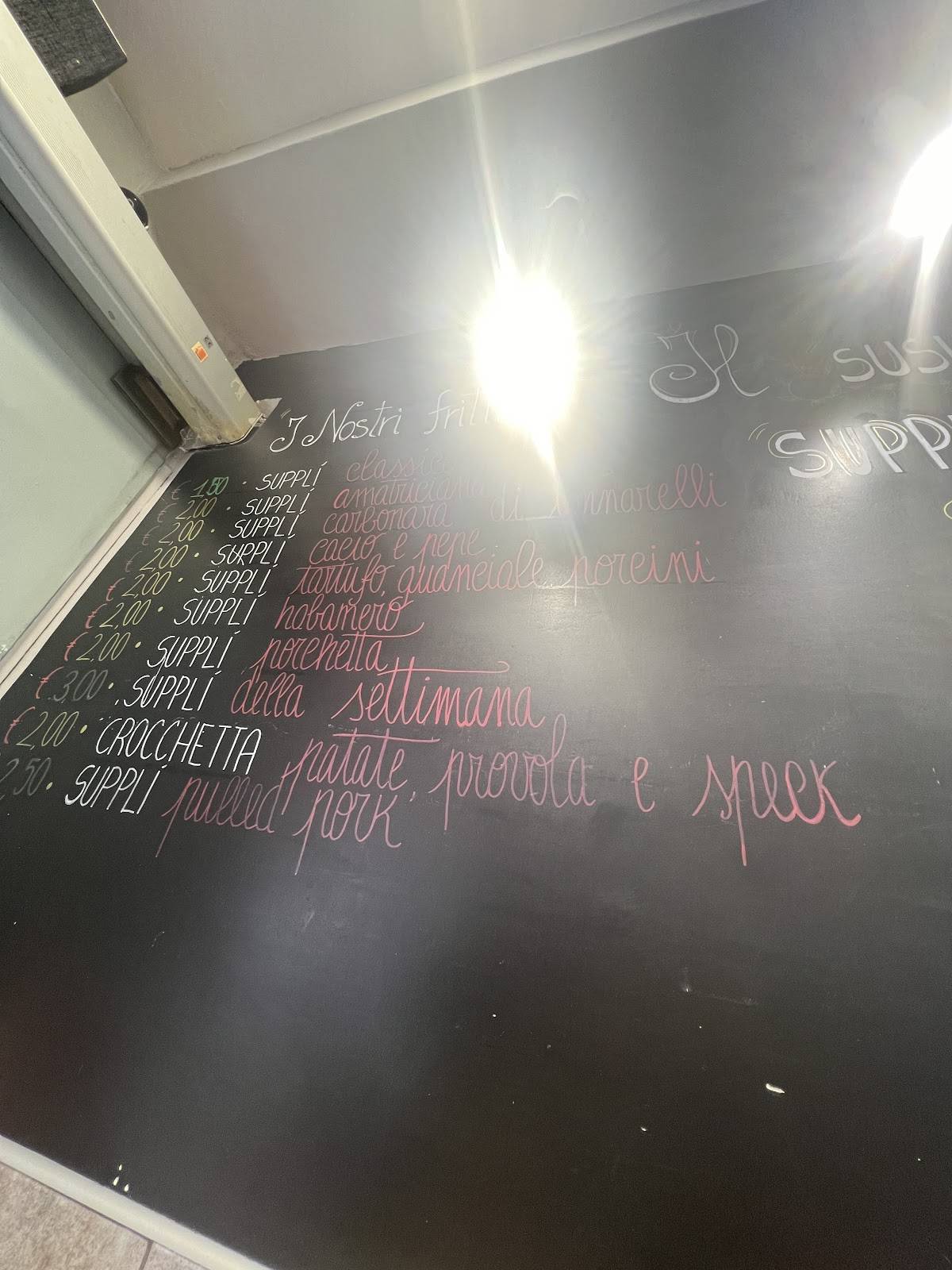 Menu di Pizzeria Setaccio 