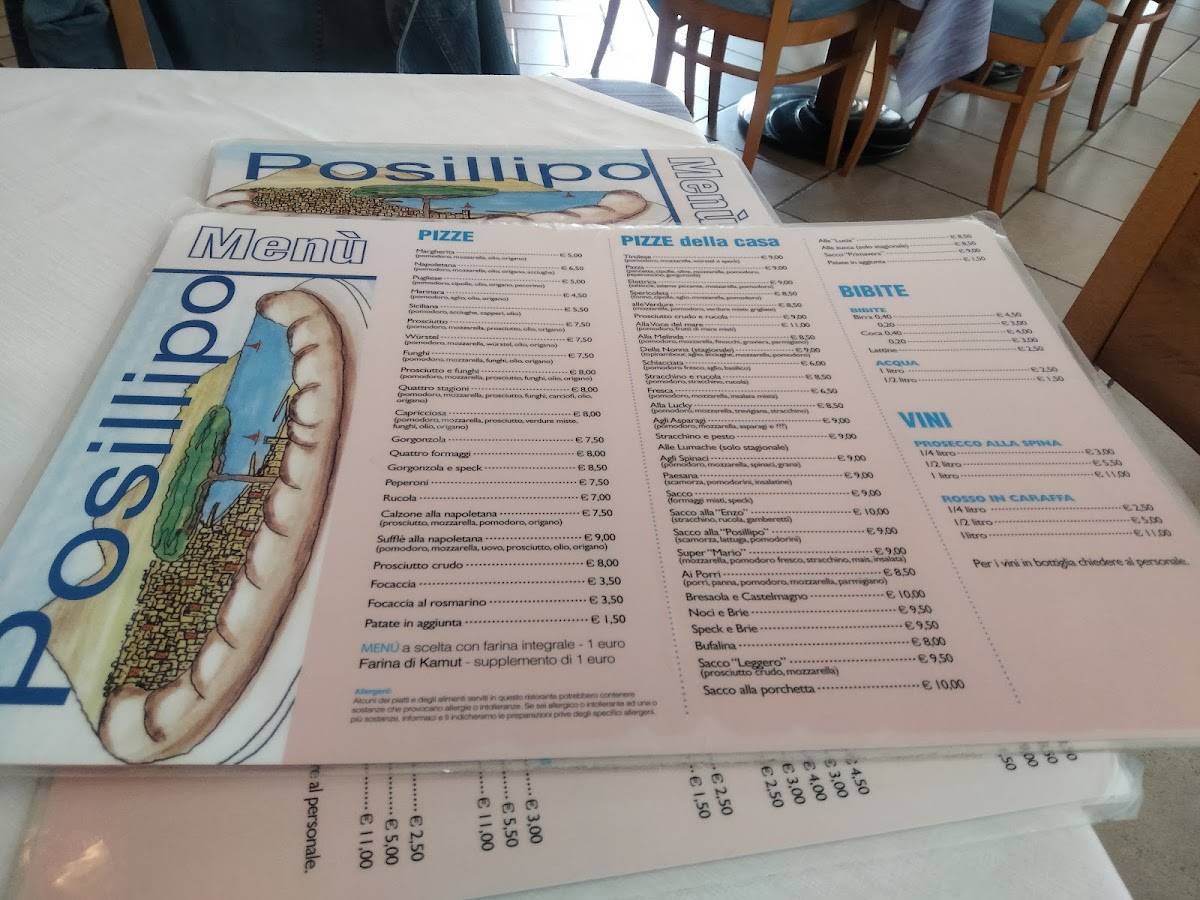 Menu di Pizzeria Posillipo 