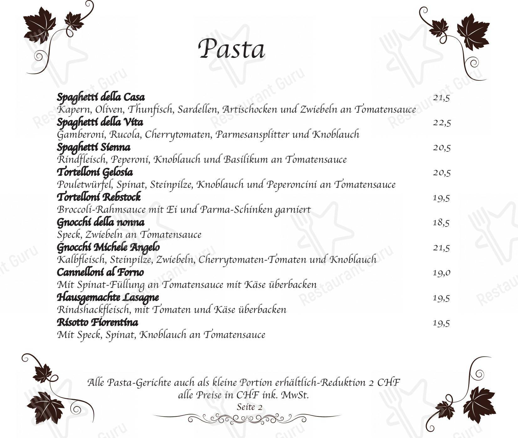 Детское per Pizzeria Rebstock in Neuhausen am Rheinfall