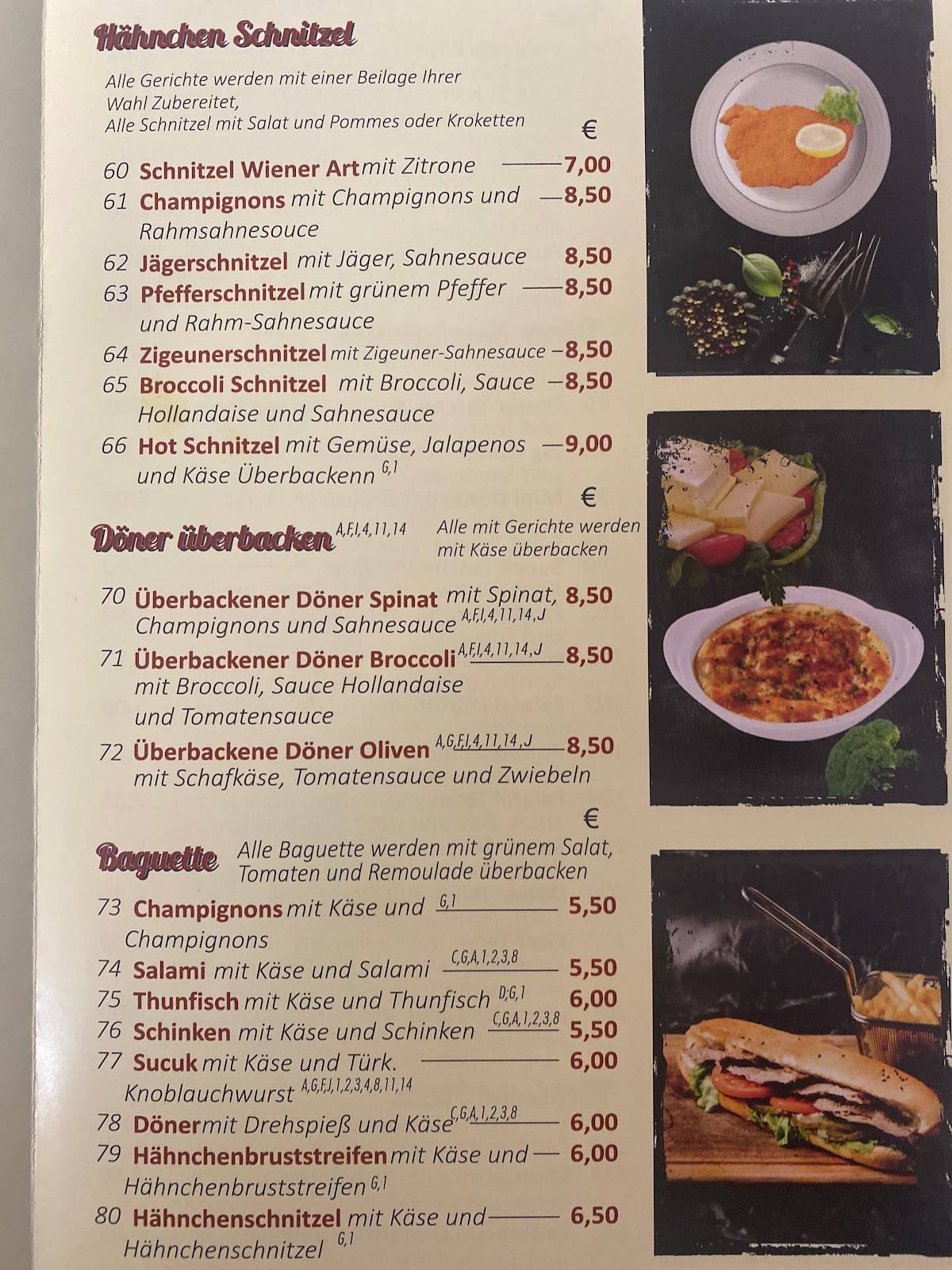 Speisekarte von Tasty Steinofen Pizzeria, Hattingen