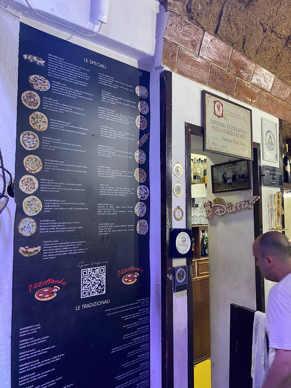 Menu di Pizzottando 