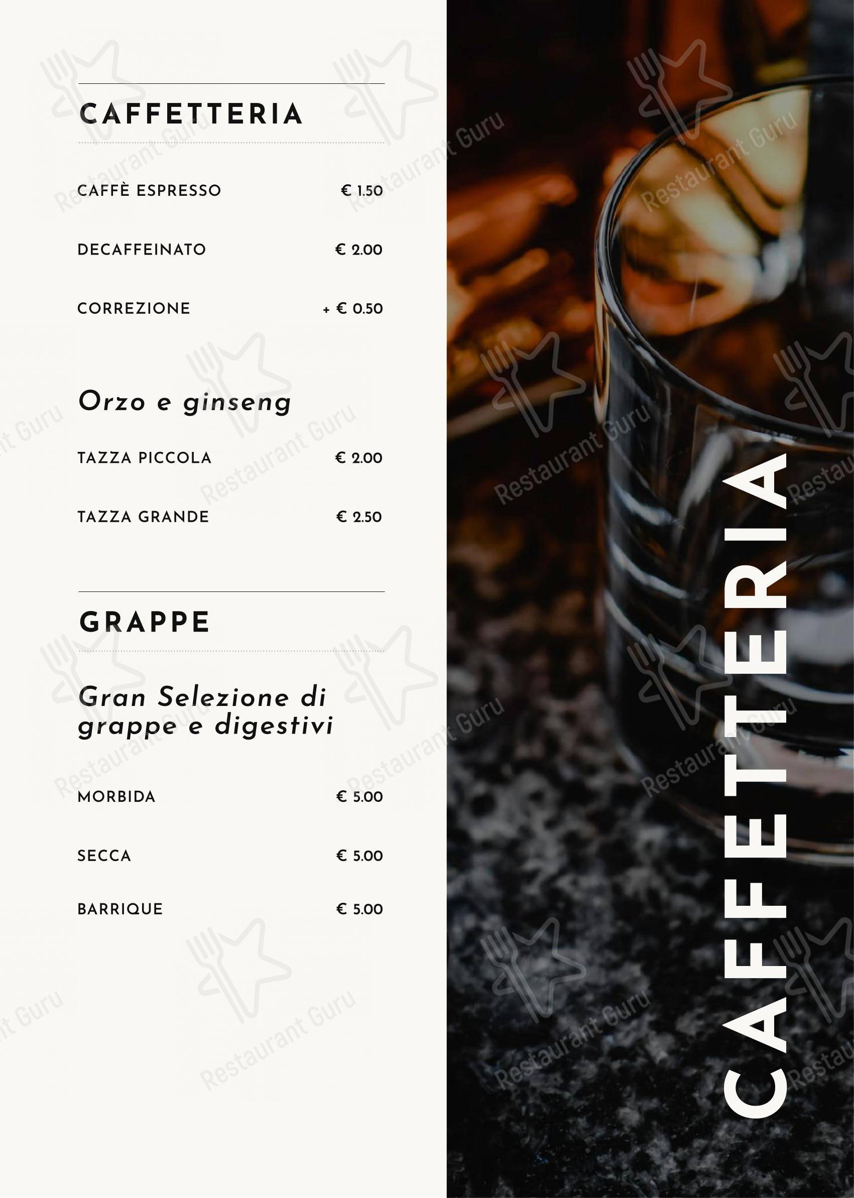 Menu di Pocanoja - Menu