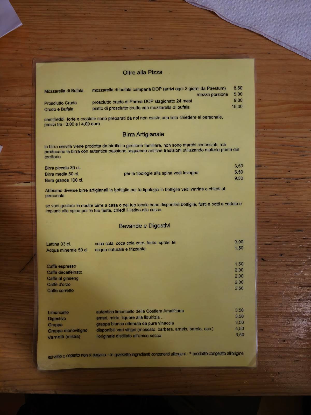 Menu di Poco di Buono 